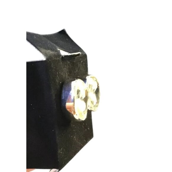 Avon Silver Tone Color Brights Button Earrings (1584) - Picture 4 of 5